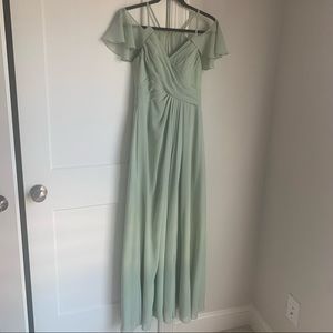 Azazie Dakota in Dusty Sage - size 0